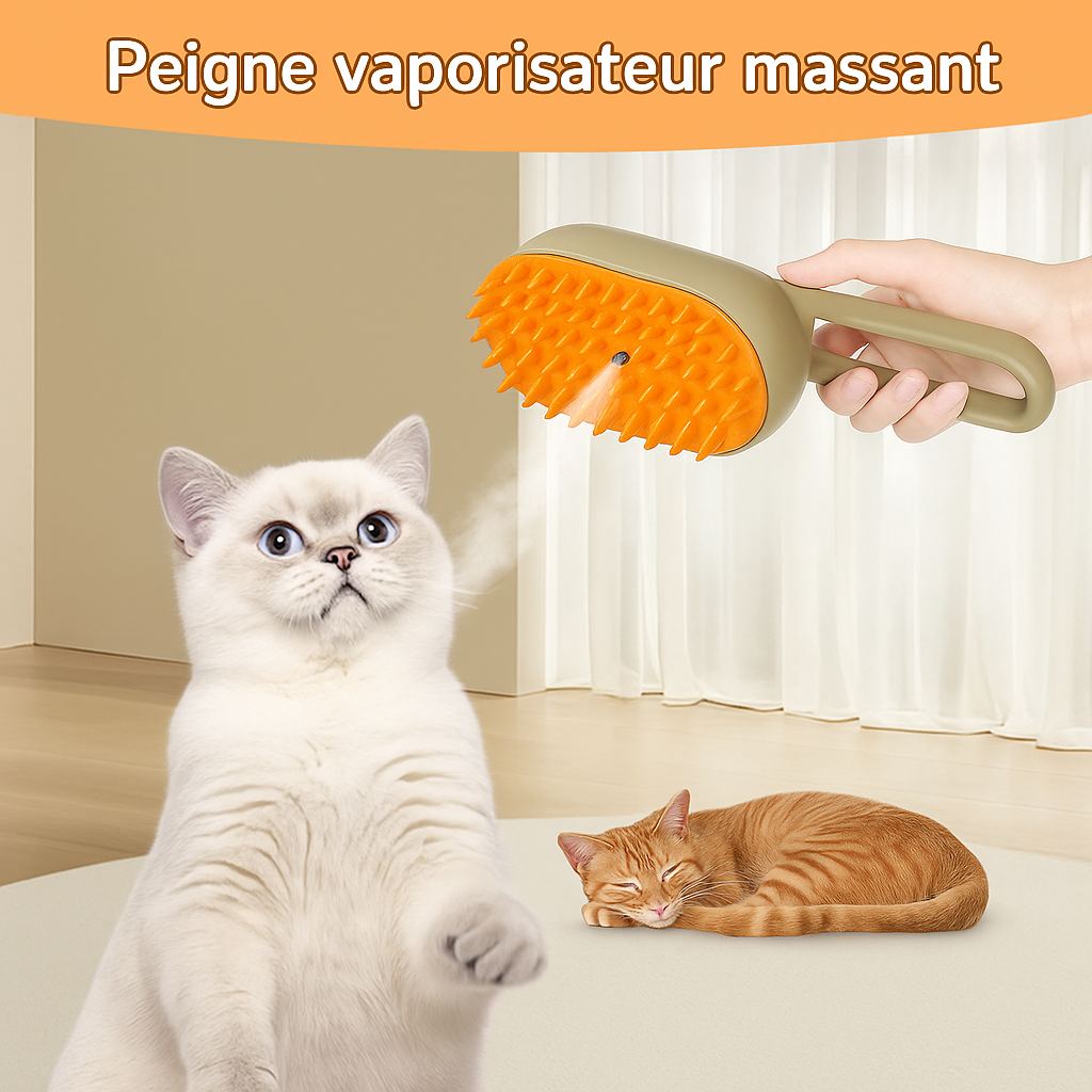 Brosse Magique 3-en-1 pour Chats