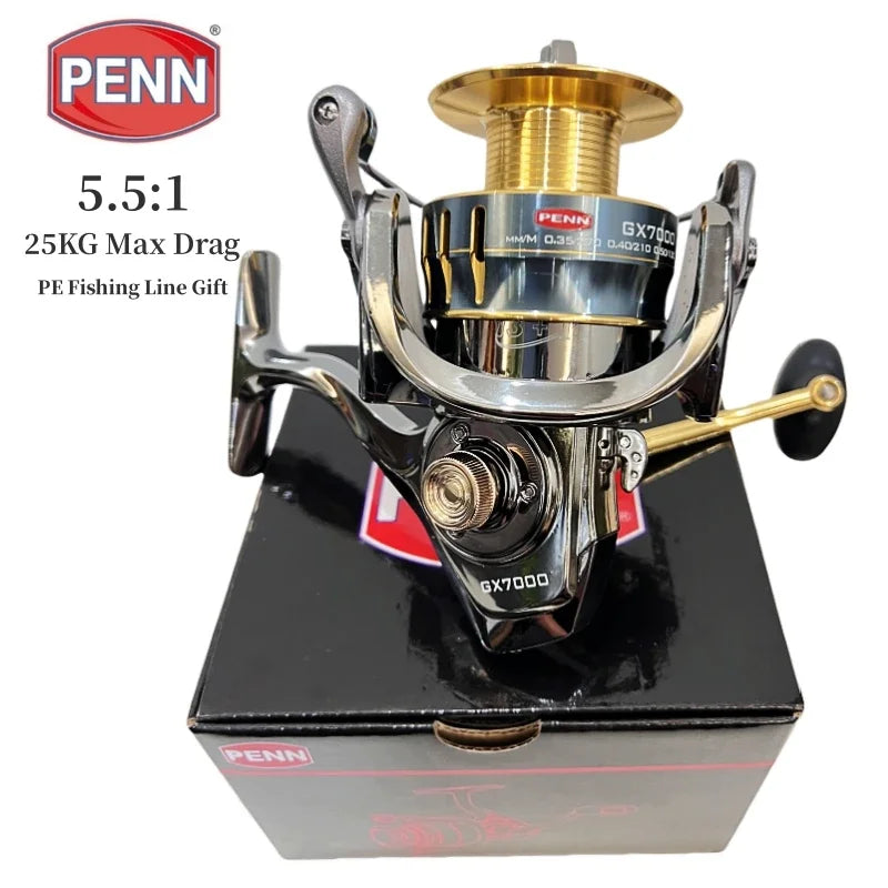 Moulinet PENN 25Kg Drag 13+1 Roulements + 100M de Ligne Gratuite